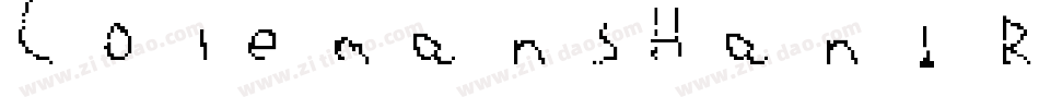ColemansHand Regular字体转换